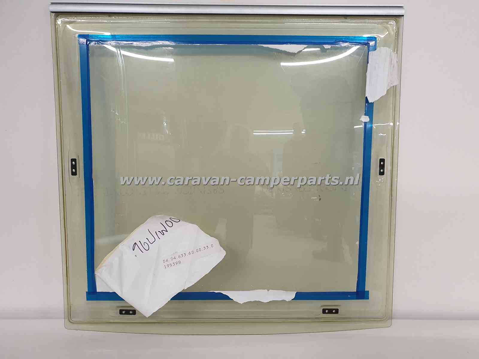Polyplastic voorraam 91x86cm, onder rond