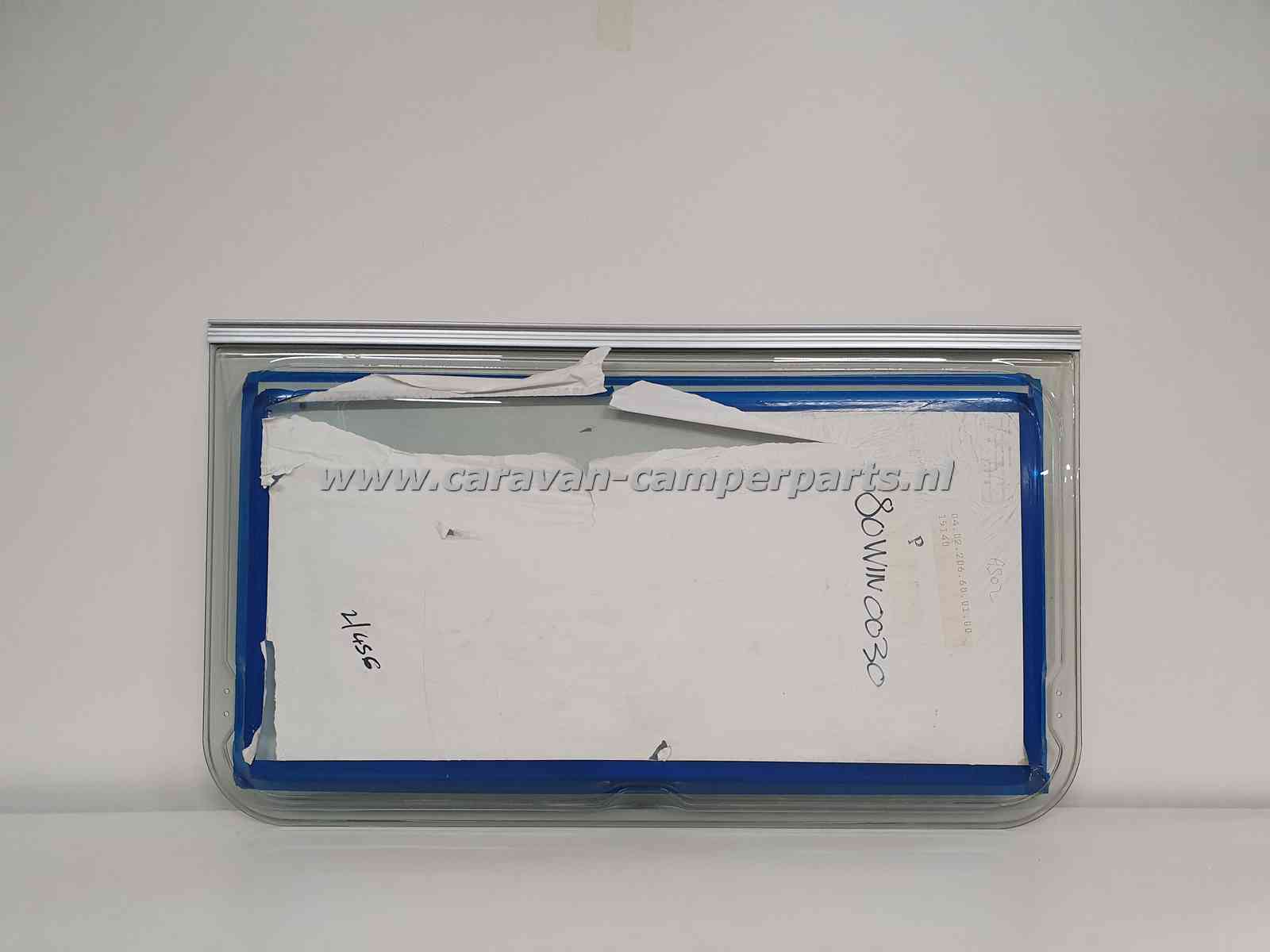 Polyplastic raam 102x57,5cm groen getint