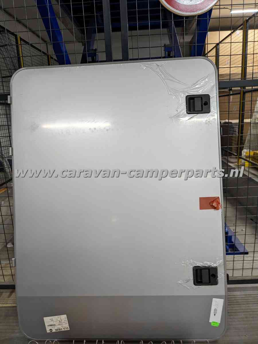 Garageluik zilver gladde plaat 87x117cm