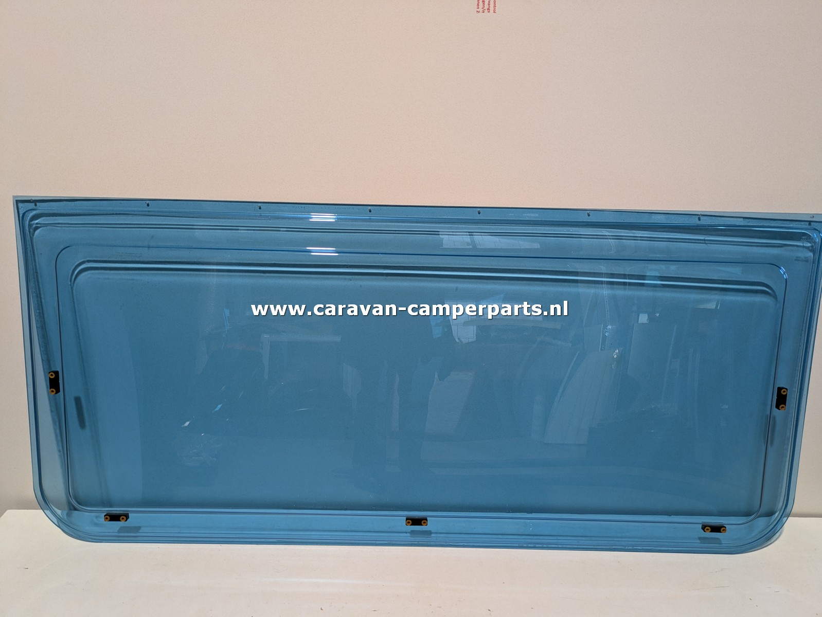 Adria raam 163x75cm blauw getint