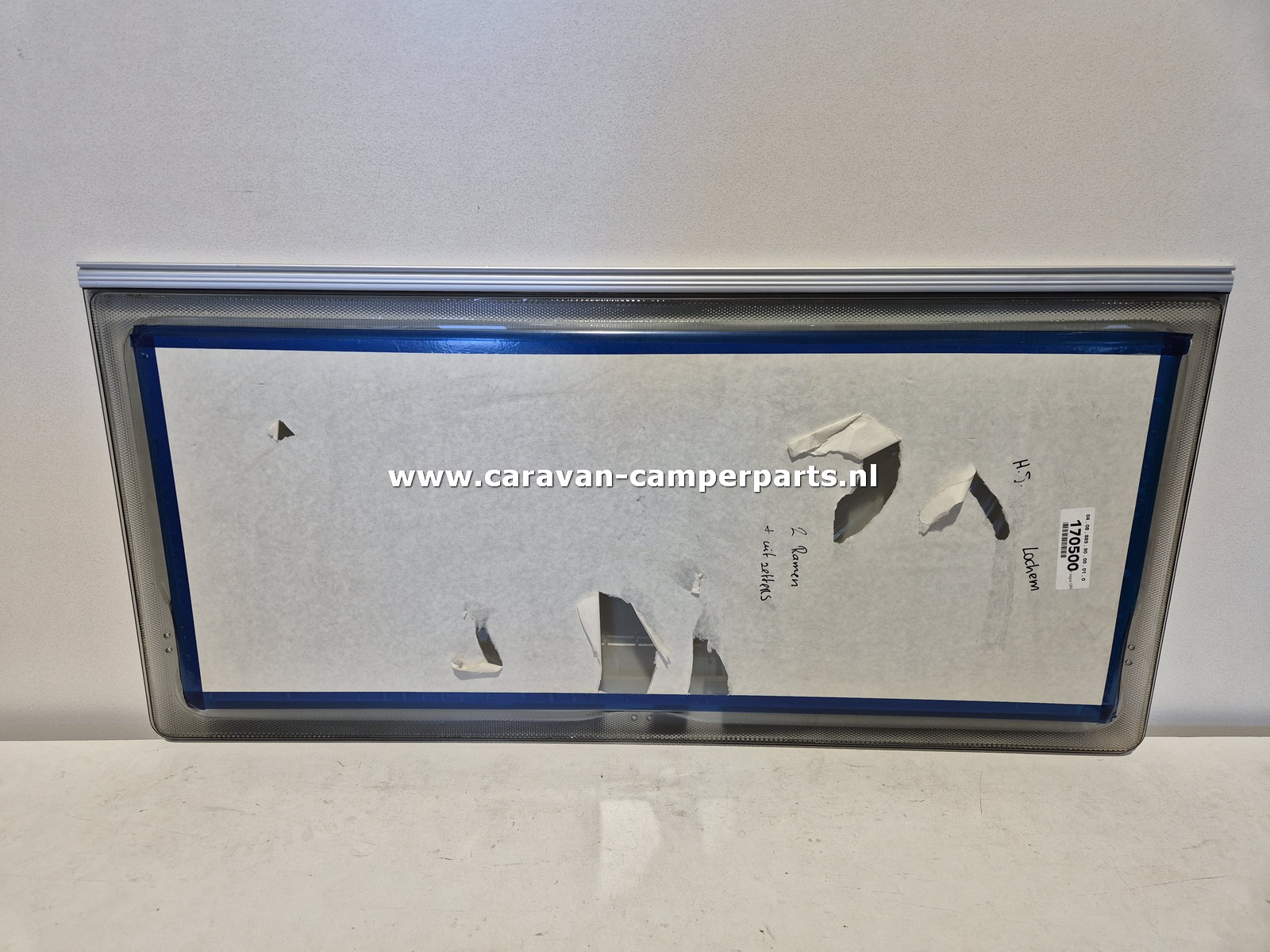 Polyplastic raam 125x59cm jaren 80/90