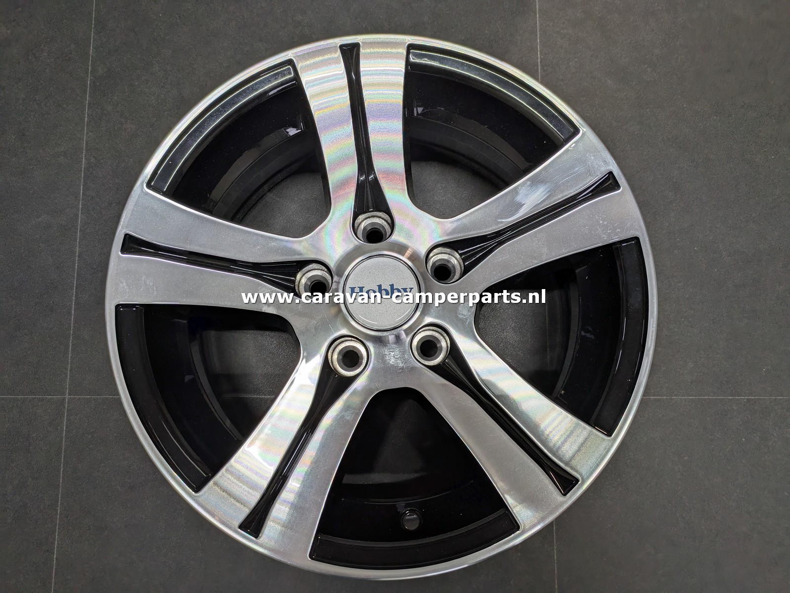 Hobby LM velg 6"x15, OJ 15 5 zwart