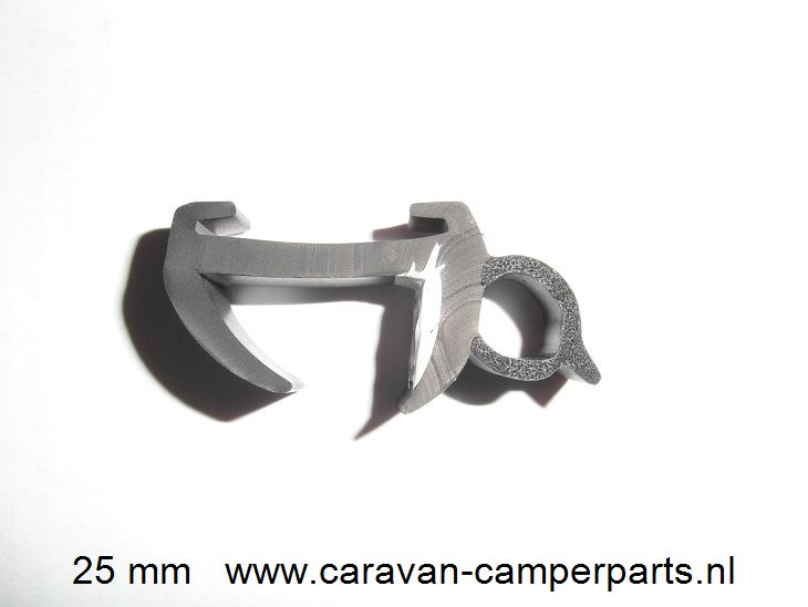 Raamrubber openslaand 25 mm